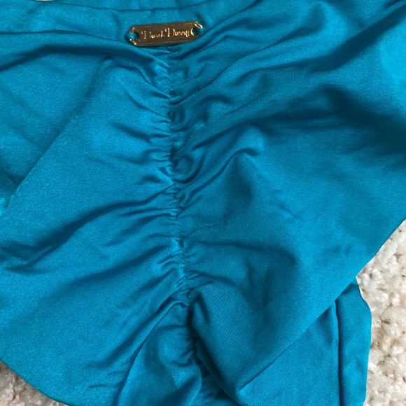 Beach Bunny Suit w/Gold Hardware & Colored Leather - Picture 3 of 8